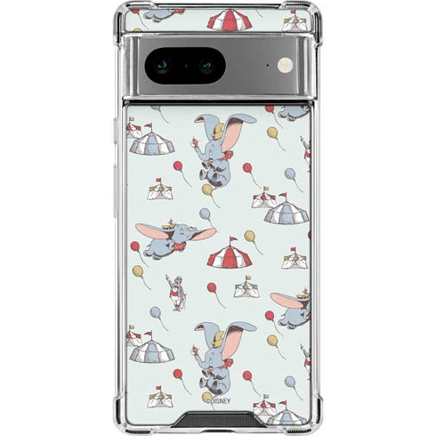 Disney Dumbo Vintage Pattern Google Pixel 7a Clear Case
